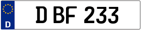 Truck License Plate